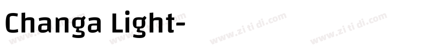Changa Light字体转换